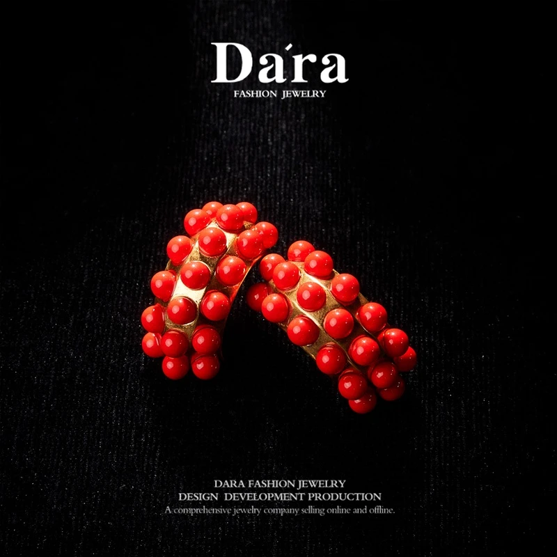 铜合金亚克力耳饰 戴拉(DARA) 康康专享  铜合金 耳饰 KK-91768