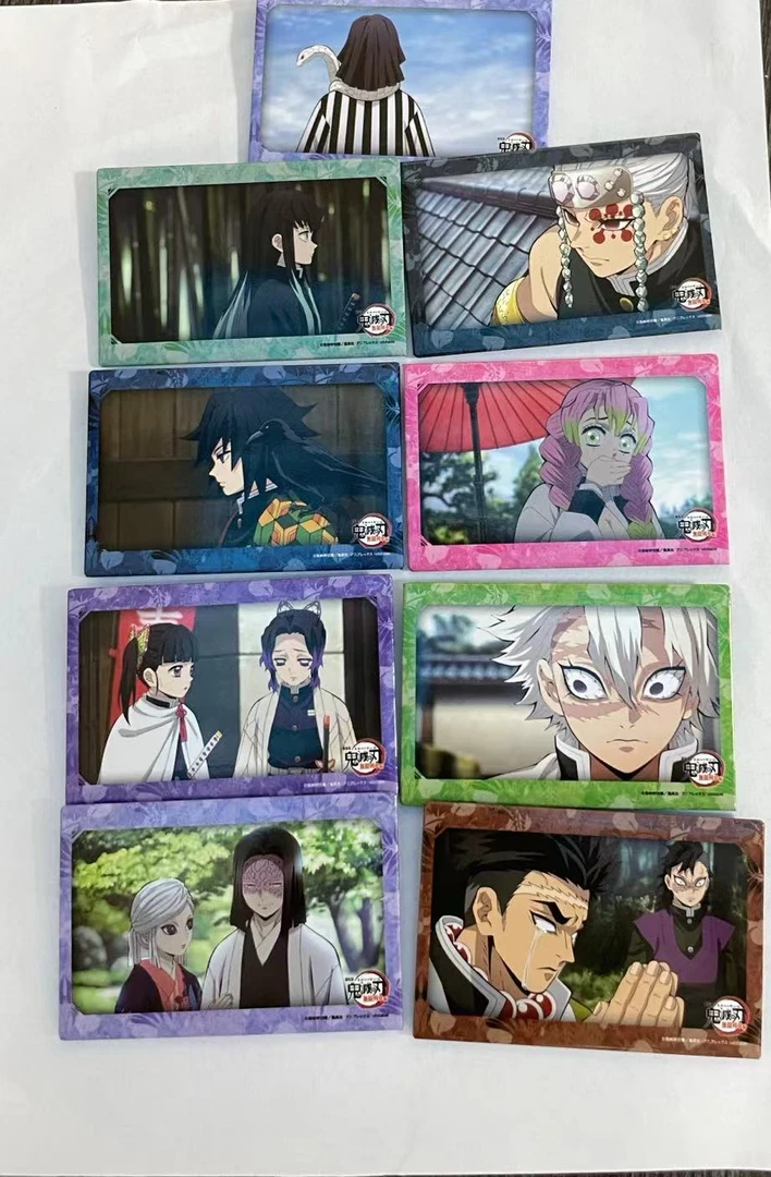 【中古产品产地中国】鬼灭之刃无限列车方马口铁吧唧徽章盲盒（平拆）