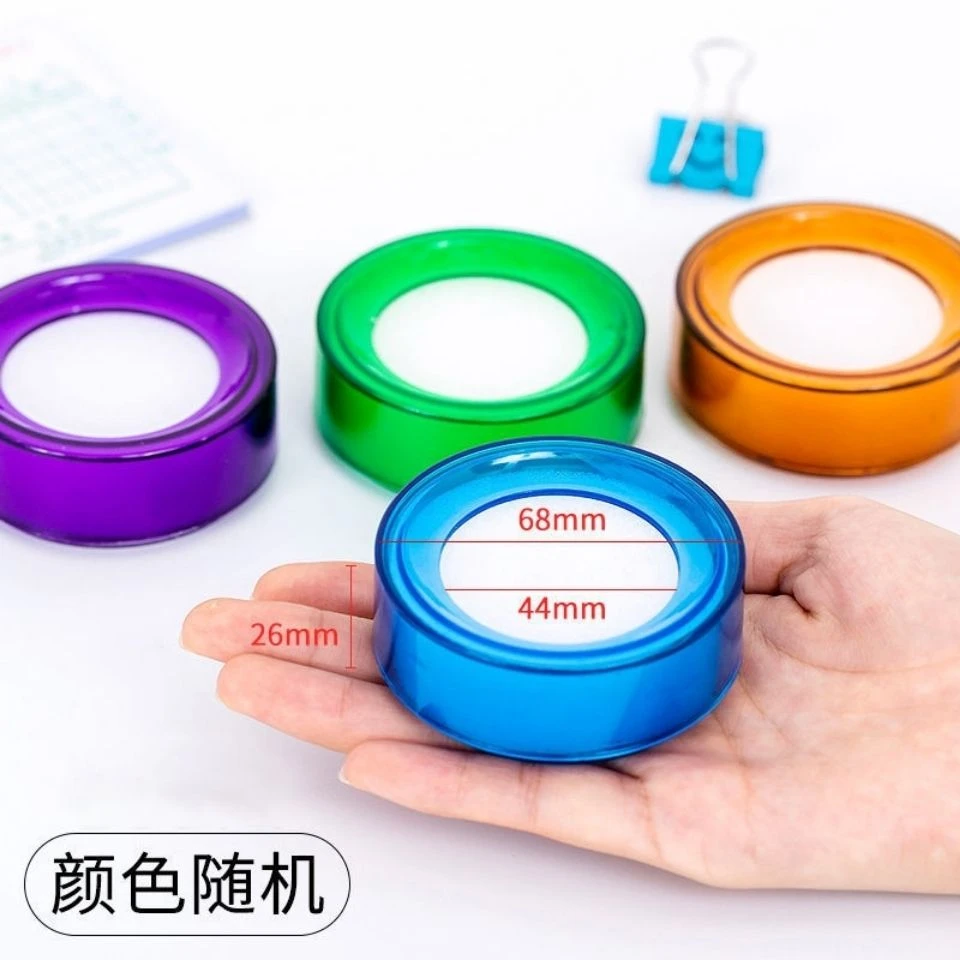 4色数钱湿手器银行办公会计蘸水手指沾水器海绵盒缸便携数钱神器