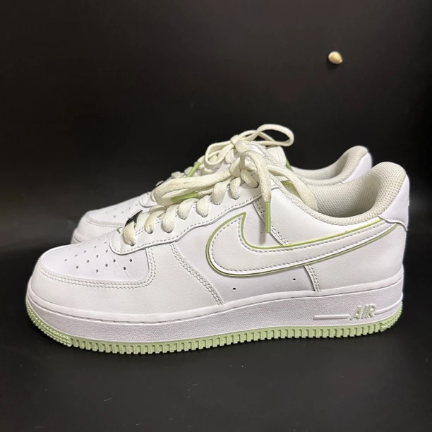 二手/41码Nike 空军一号 白绿 低帮板鞋休闲鞋