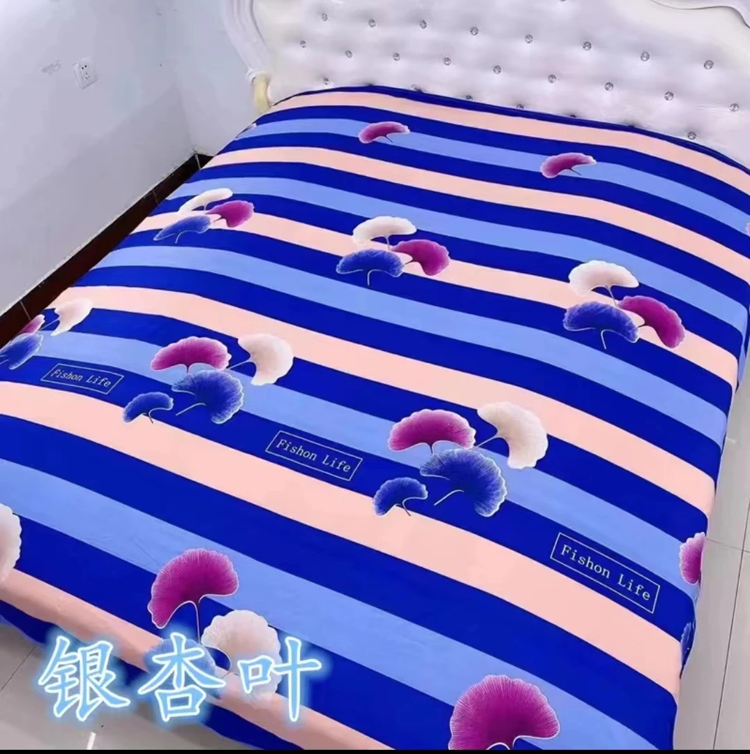 床单 床盖 银杏叶 2米宽×2.3 四季通用 米简洁高端加厚耐磨双面