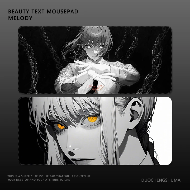 电锯人玛奇玛鼠标垫超大号高级电竞动漫蕾塞帕瓦游戏办公键盘桌垫