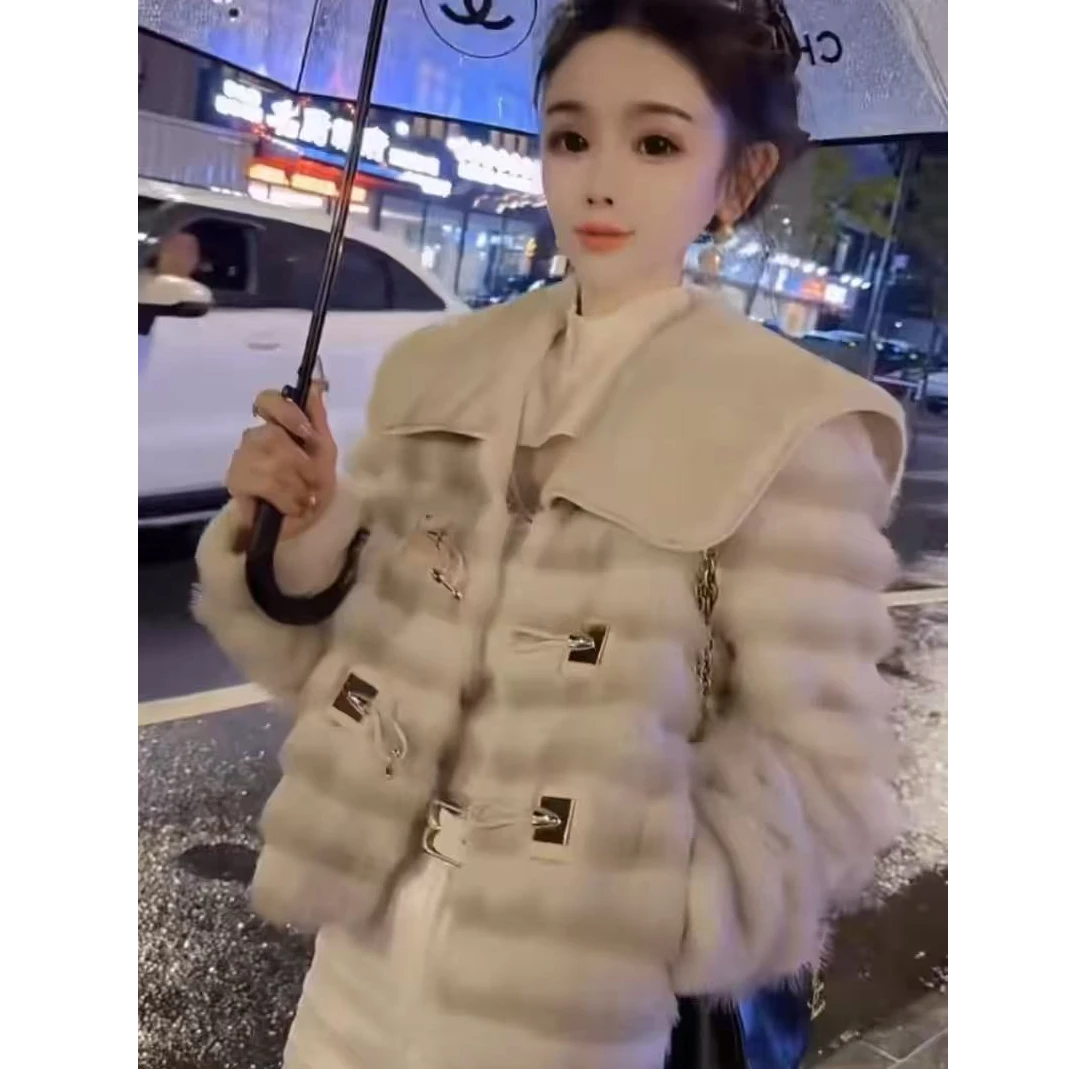 【星宝宠粉专属】皮毛一体欧貂绒外套24325 现