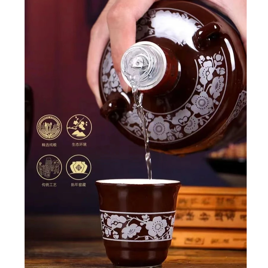 醇家香 清香型白酒-老白陈酿酒 礼盒装 53度500ml*6瓶