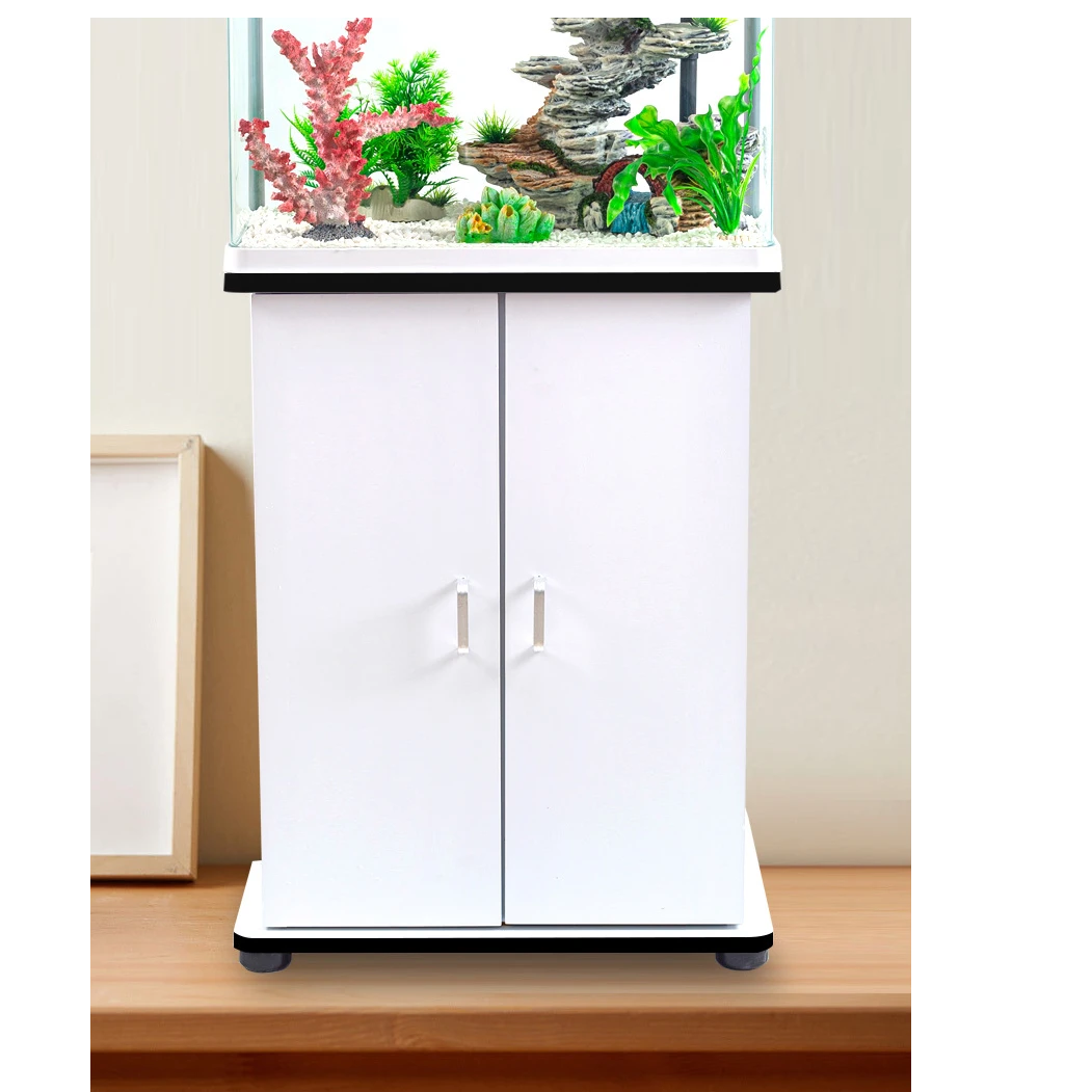 小型鱼缸底柜家用客厅整套水族箱底座办公室高清玻璃金鱼缸柜子