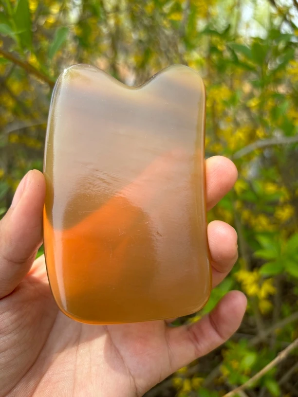 牦牛角身体刮痧板一个装颈椎面部疏通腹部疏通颈椎全身通用刮板