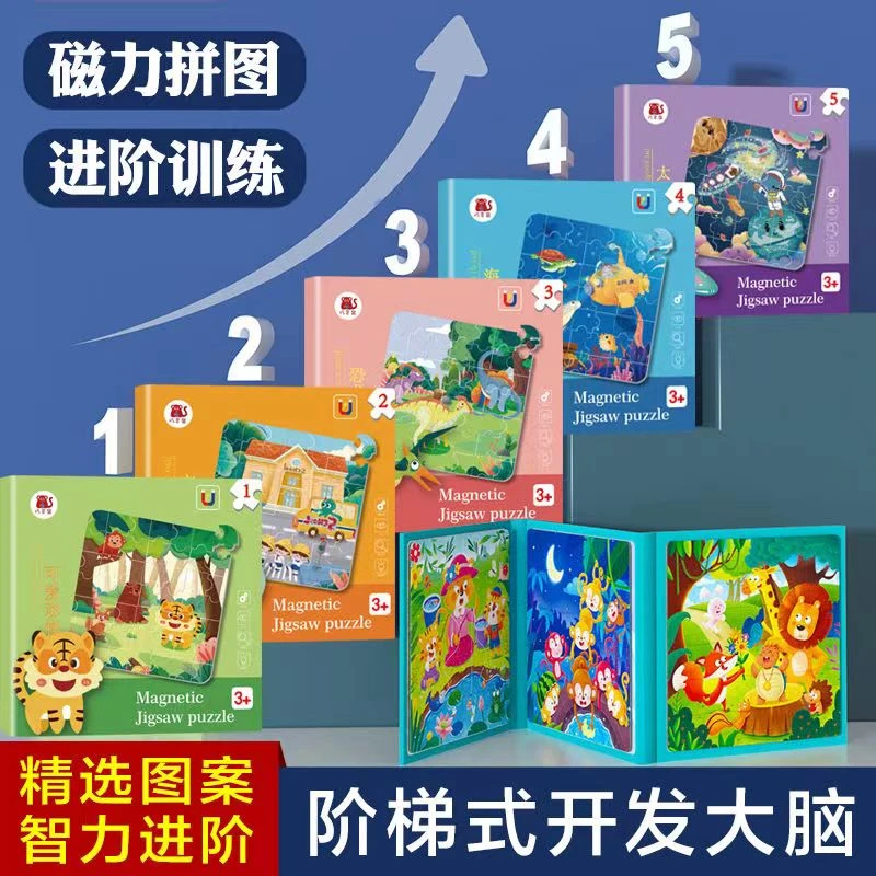 【小三班】全新磁力拼图6个系列益智动手动脑培养专注力开发大脑