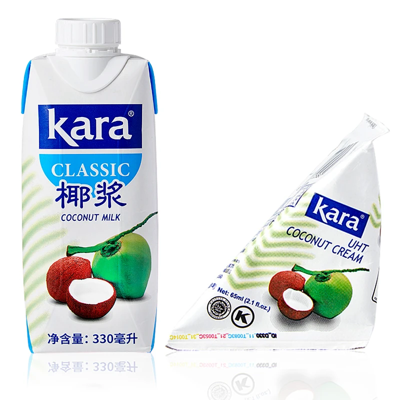 进口Kara佳乐口感西米露烘焙材料奶茶店专用水妈妈工艺椰汁65ml*3