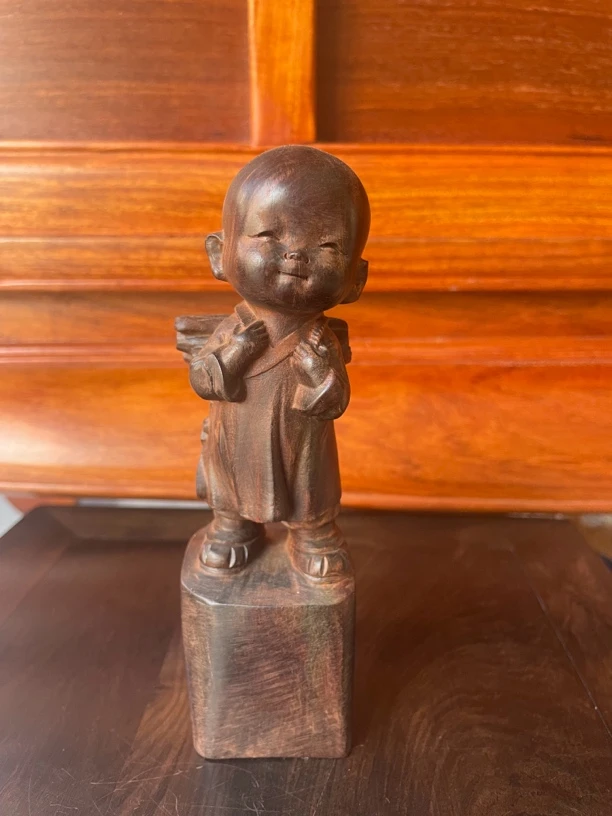 大红酸枝木原木原色小和尚