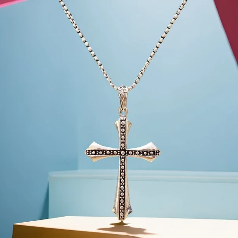 66经典款十字架项链长款项链毛衣链，送链子