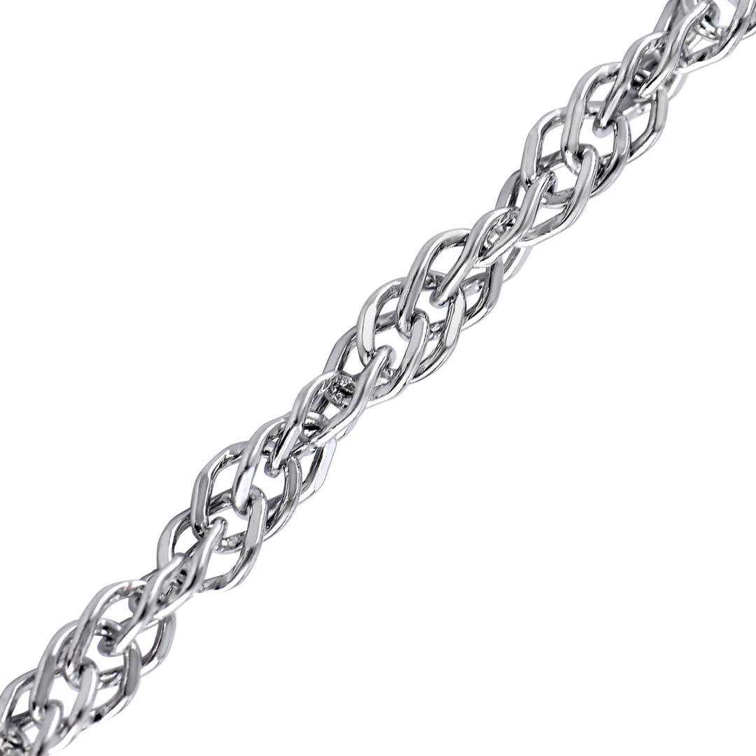 本色织链 不锈钢项链 时尚百搭水波链316L不锈钢时尚