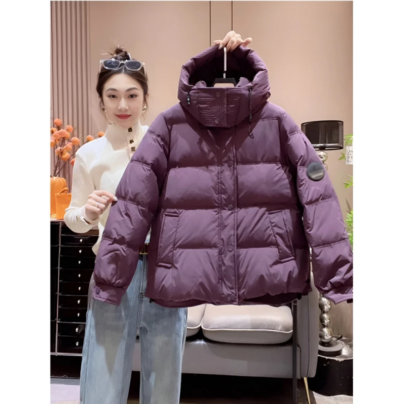 200-300斤大码冬季爆款加厚减龄棉服女时尚欧洲站宽松棉衣短外套