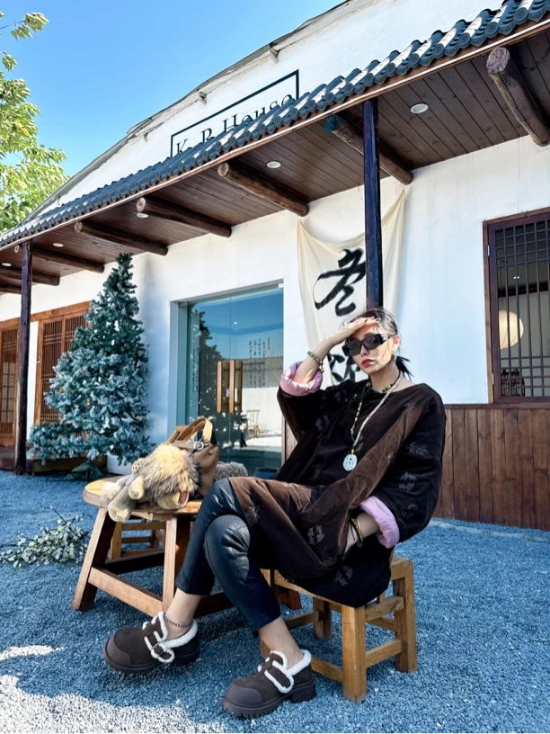 6852#《刺绣棉衣》日常新中式重工宝藏国服外套百搭宽松棉外衣