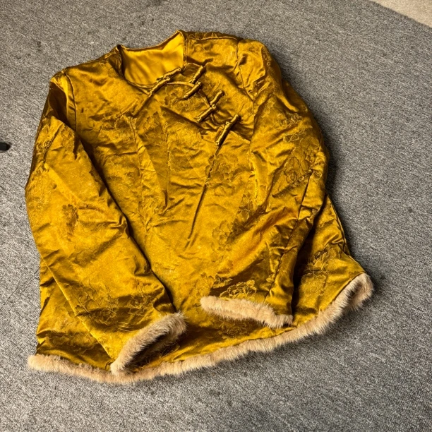 1619-1#《棉打底》日常新中式重工时尚圆领提花衬衫