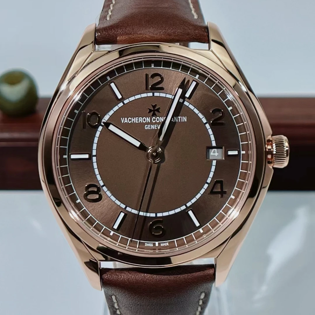 99新 Vacheron Constantin/江诗丹顿 4600E玫瑰金咖啡盘22年全套