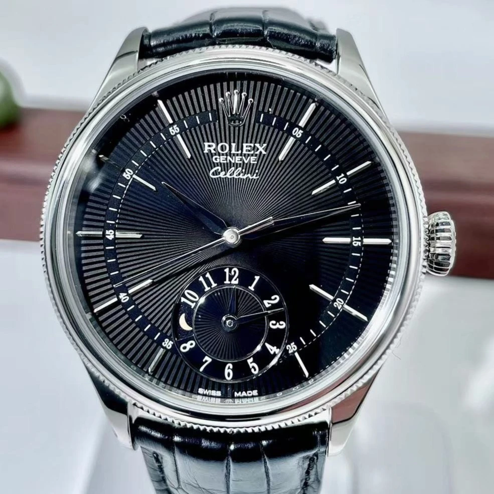 99新 Rolex/劳力士 切利尼系列50529/白金/双时区昼夜显示39MM