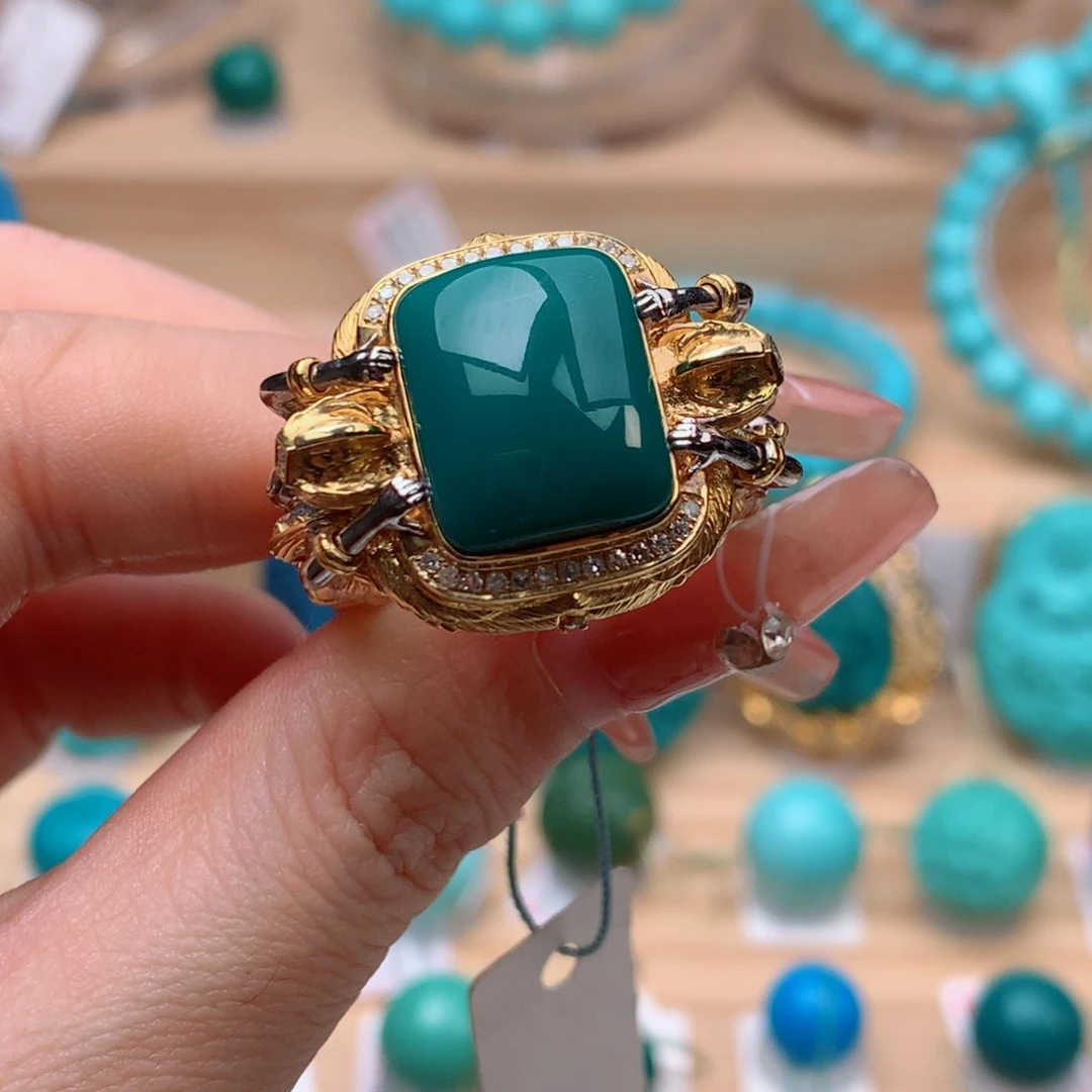 【闪购商品】绿松石配饰18K金镶嵌