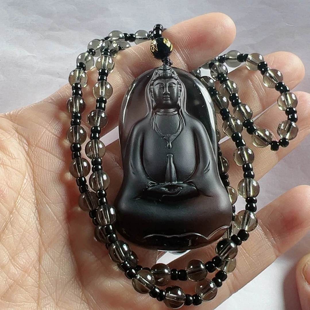 【闪购商品】黑曜岩挂件未镶嵌身****0