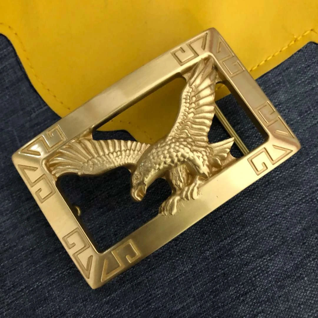加厚飞鹰款黄铜男士腰带扣板扣皮带扣4CM平滑扣头裤腰带头配件