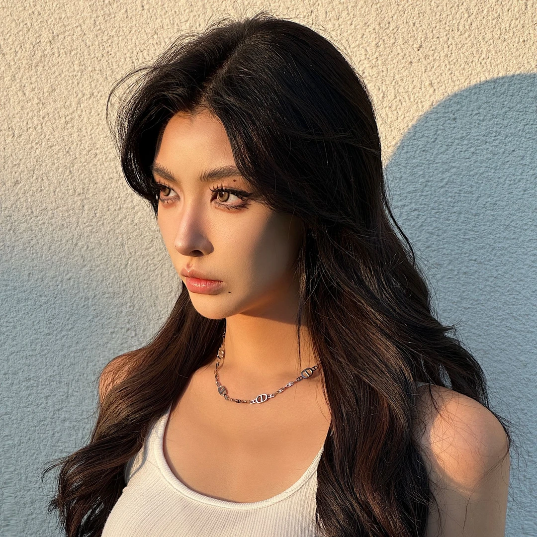 合金项链 ONETOP 时尚猪鼻项链电镀轻奢锁骨链