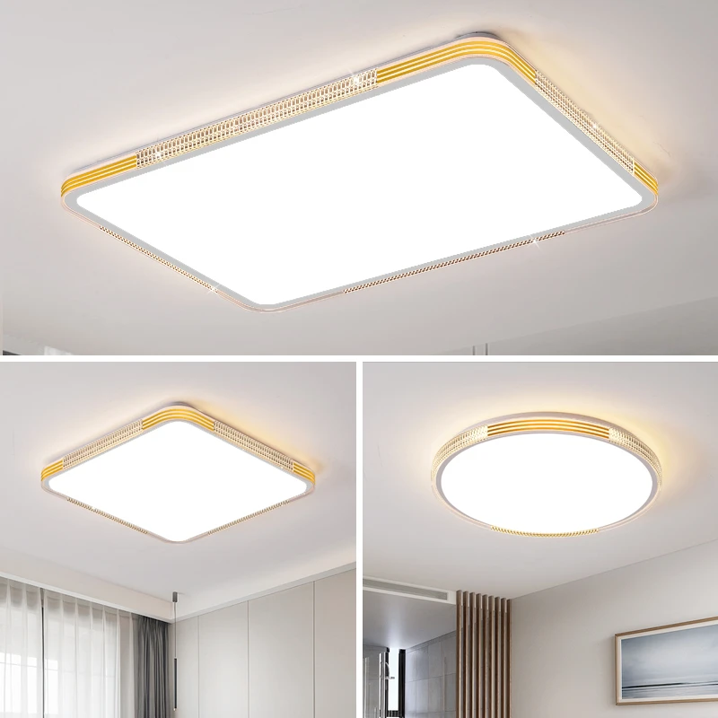 2025年新款大气房间圆形轻奢长方形大厅灯具主卧吸顶灯简约创意灯