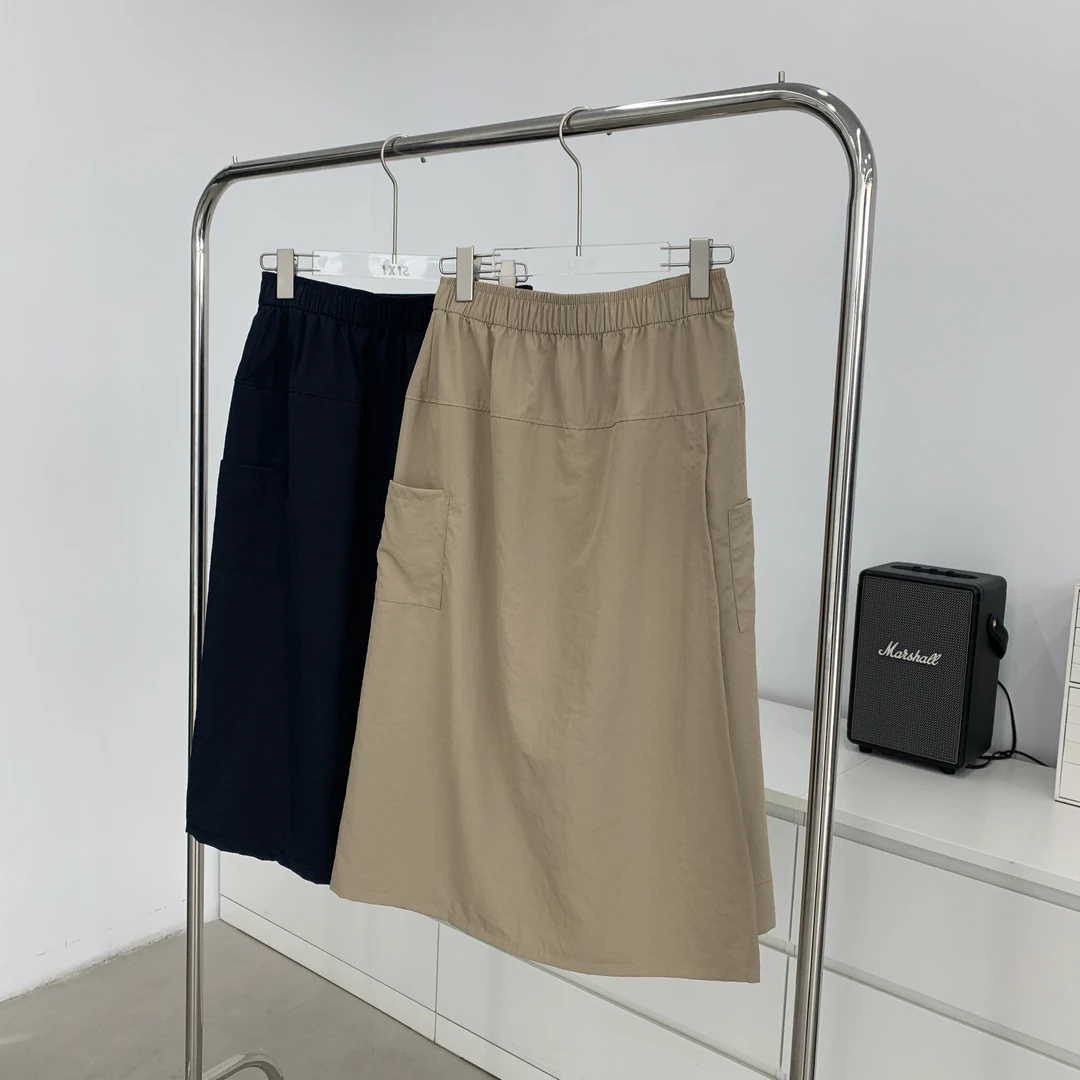 SIXI四喜家 春夏女山系户外工装风裙A字半身裙