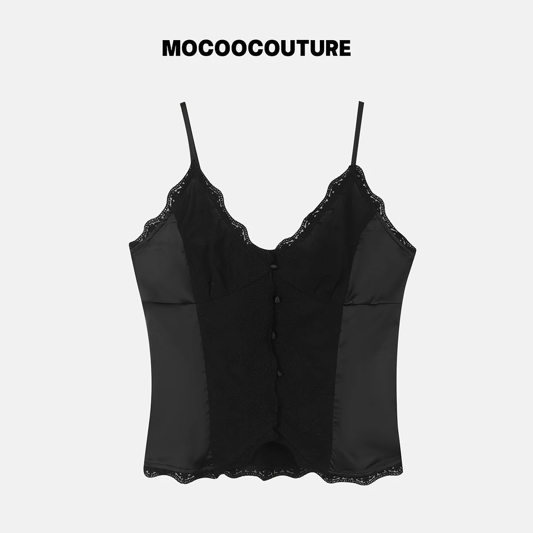 法式 黑色蕾丝吊带26102