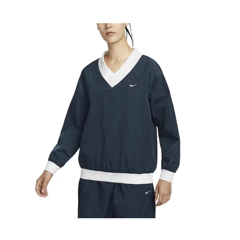 NIKE/耐克女子时尚休闲百搭宽松V领套头卫衣 FV7650480