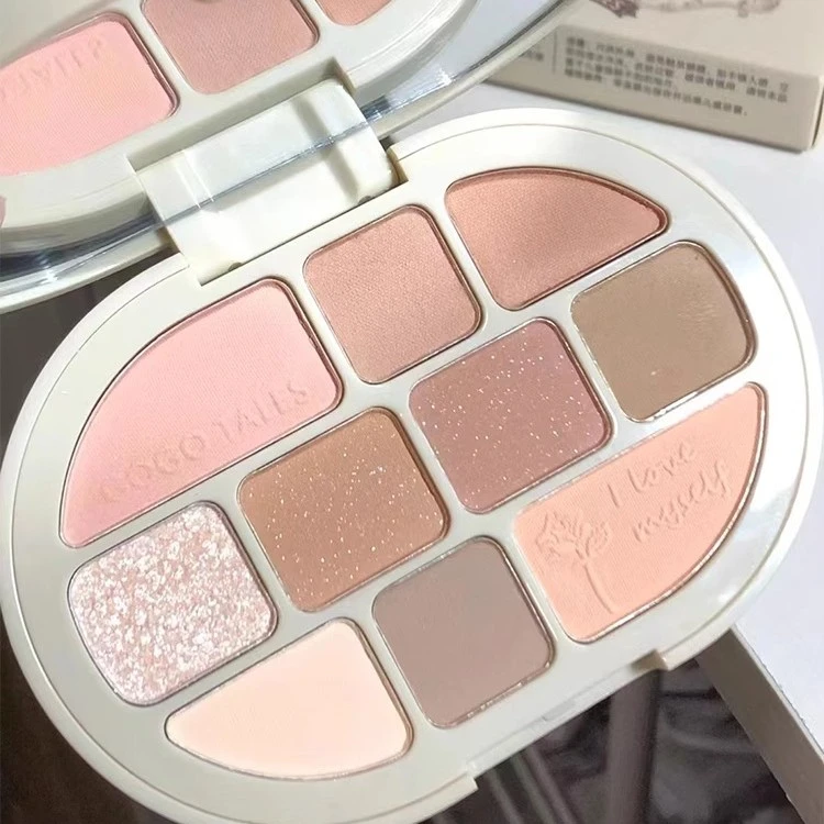 一盘多用 gogotales戈戈舞洛丽塔眼影盘 10色腮红高光修容一体盘
