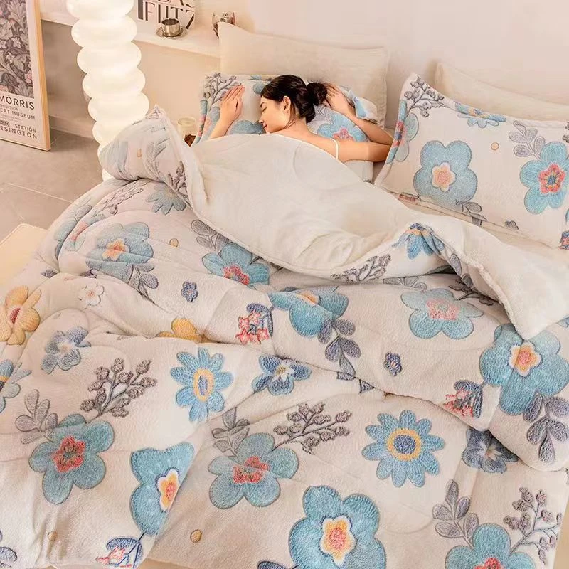 2024新款加厚塔芙蓉冬被-夏花
