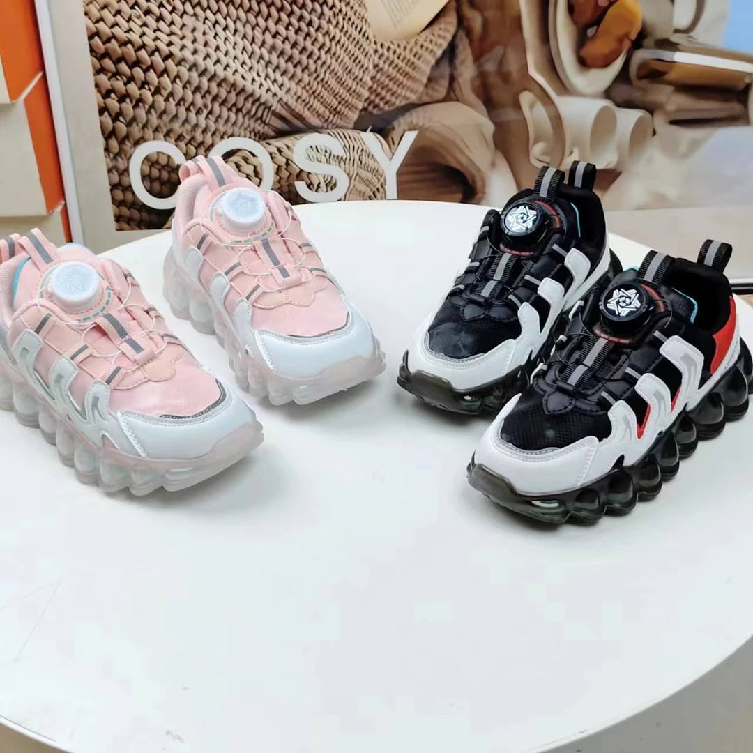 30-39码儿童旋转纽扣时尚百搭老爹鞋中大童透气运动鞋（老仓福）6