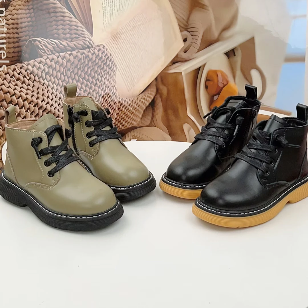 26-37码儿童时尚百搭秋冬新款保暖舒适软底透气马丁靴（C）821