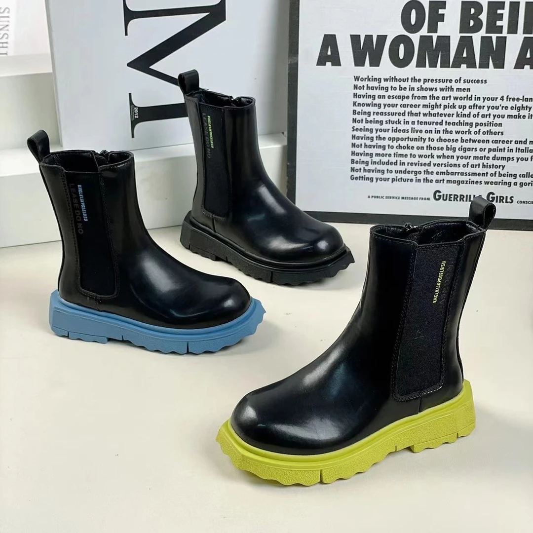 L【中大童26码-37码】  秋冬新款潮童时尚马丁靴    21532