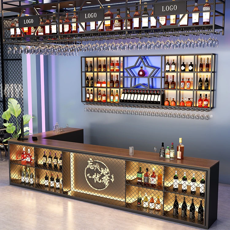 工业风接待台转角前台创意清酒吧吧台餐厅烧烤店台球厅收银台加厚