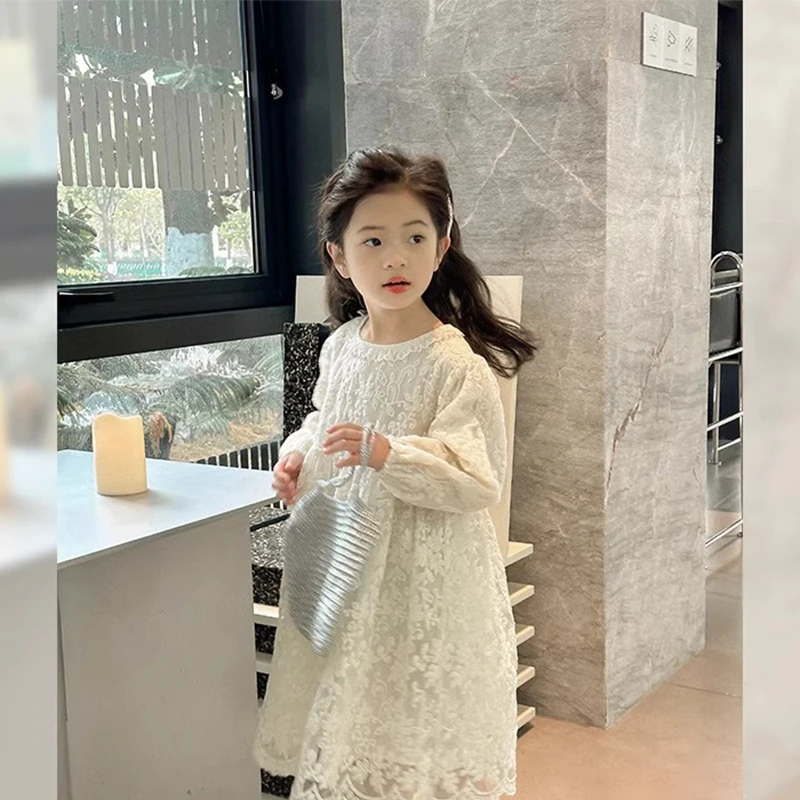 女童连衣裙2025春装新款儿童洋气碎花裙童装气质公主裙宝宝裙子