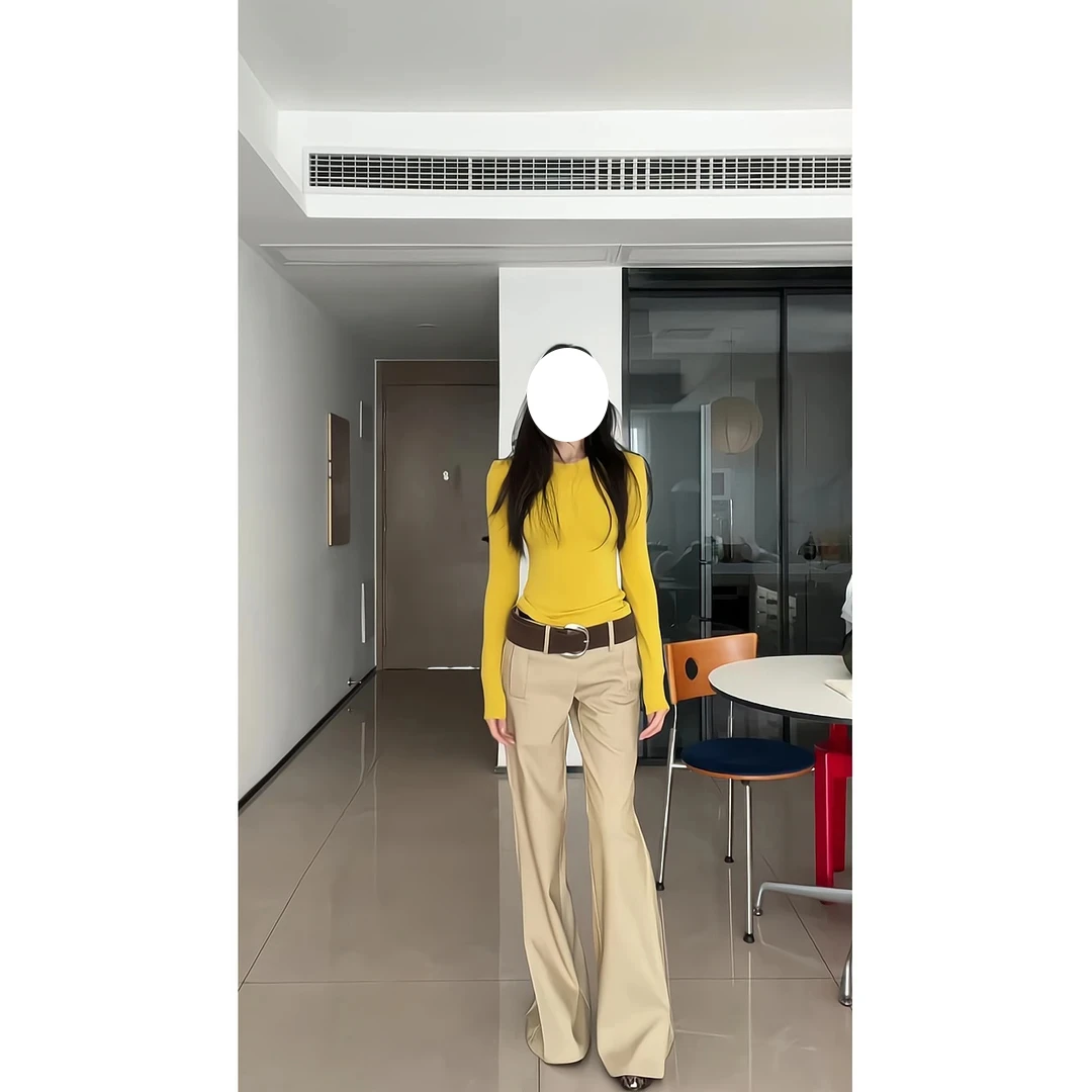 高智感cleanfit穿搭休闲裤秋冬季新款宽松直筒裤通勤简约长裤子潮
