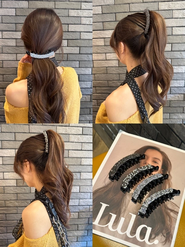 马尾固定香蕉夹女2024新款高级感竖夹发夹后脑勺抓夹发卡夹子头饰