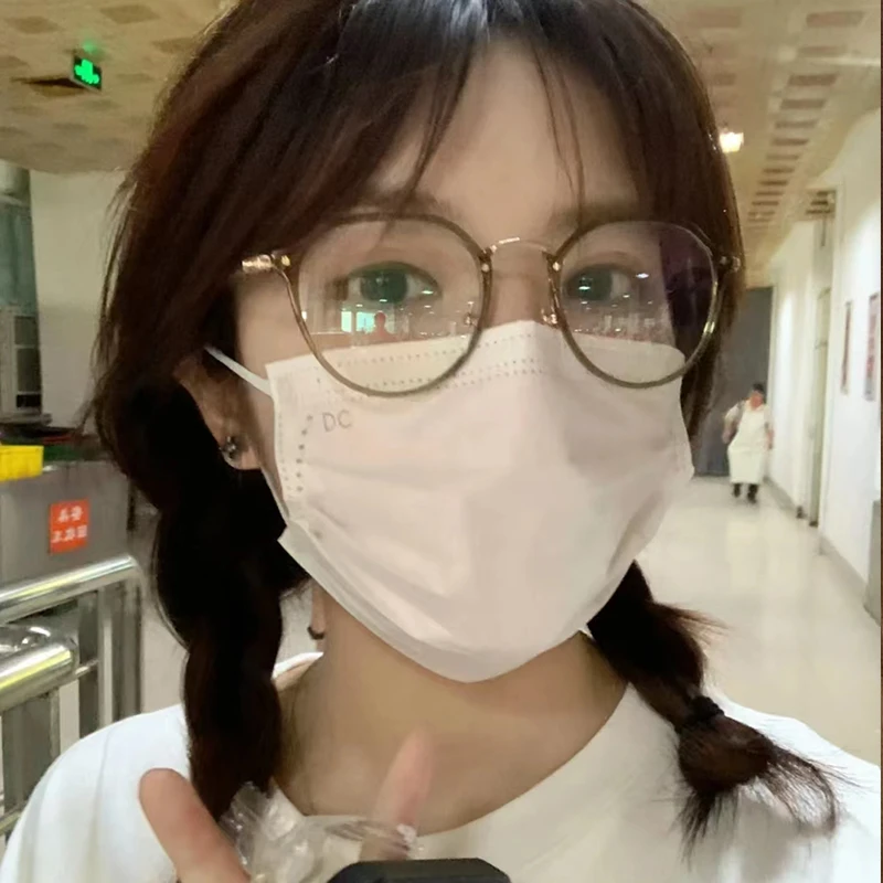 冷茶色近视眼镜框架女大脸素颜可配度数镜片防蓝光方圆脸装饰平光