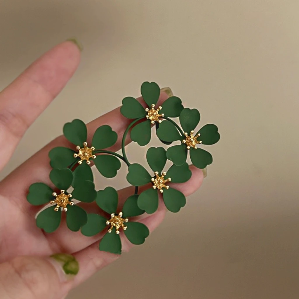 合金耳饰 卡帝美学新款超仙复古花园高级感小众耳饰