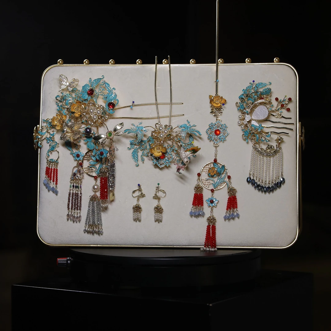 非金属仿水晶婚庆饰品 卡帝美学新款11002古典中国风