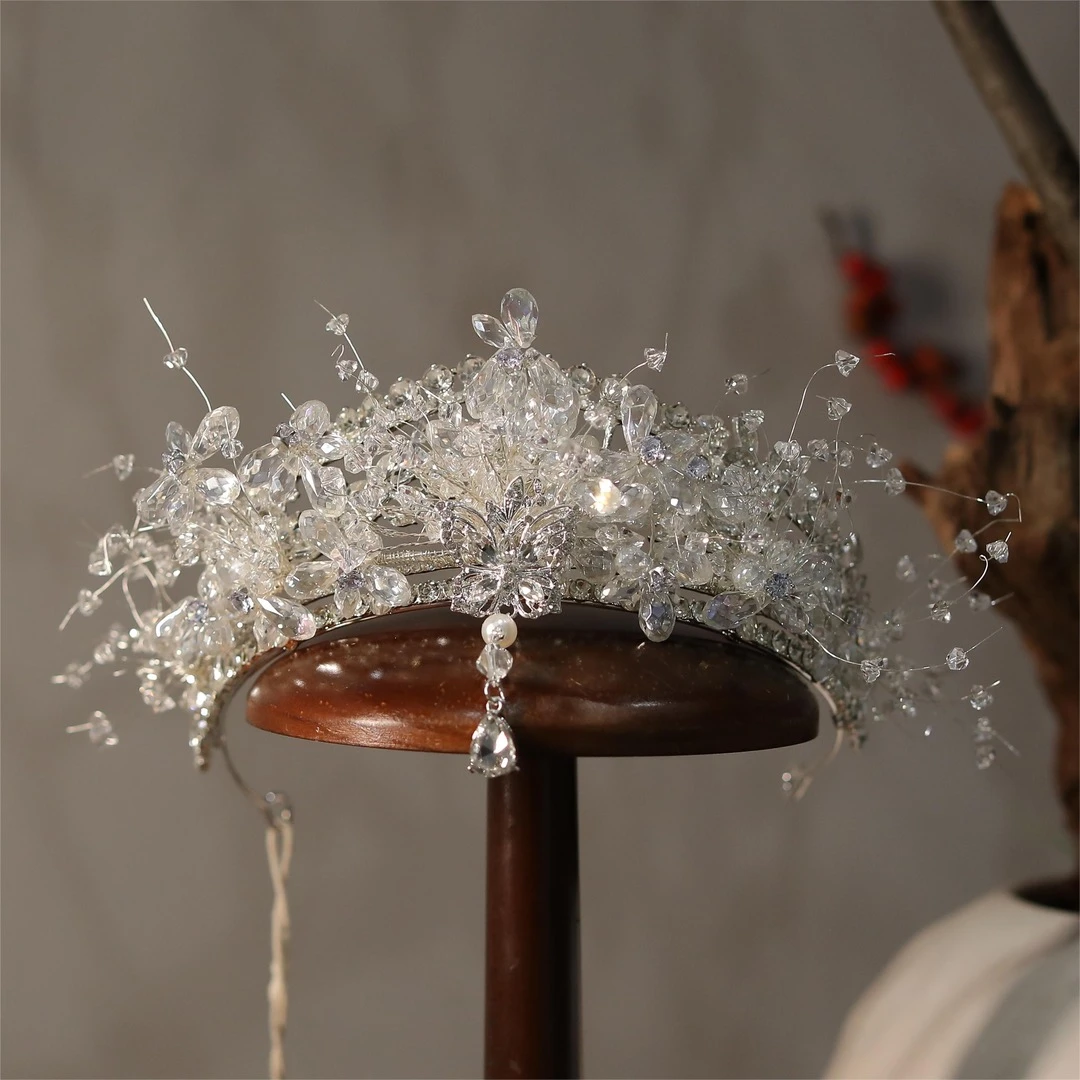 非金属仿水晶婚庆饰品 卡帝美学精致唯美皇冠百搭款式081超仙