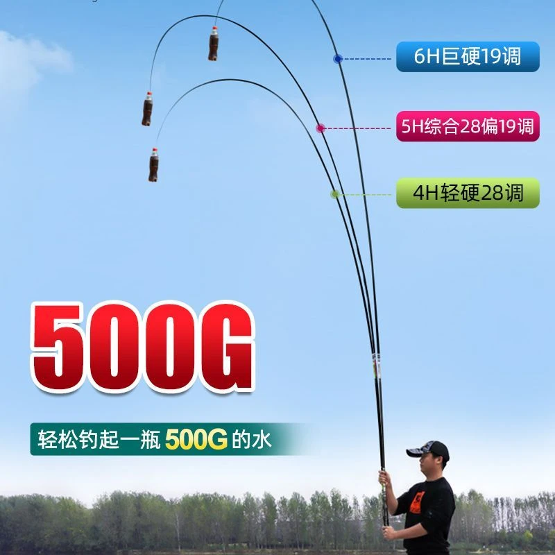 高碳素九元天谴5h28调台钓竿超轻硬鲤鱼竿鲫鱼竿大物竿手竿