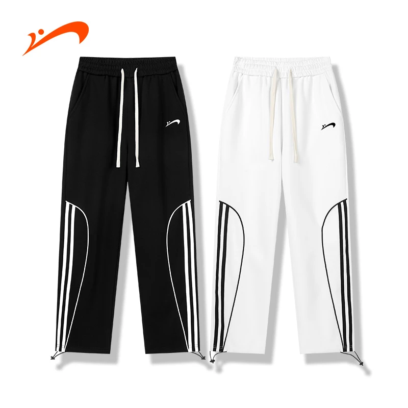 贵人鸟春夏新款男女款情侣直筒裤休闲百搭时尚运动情侣阔腿裤