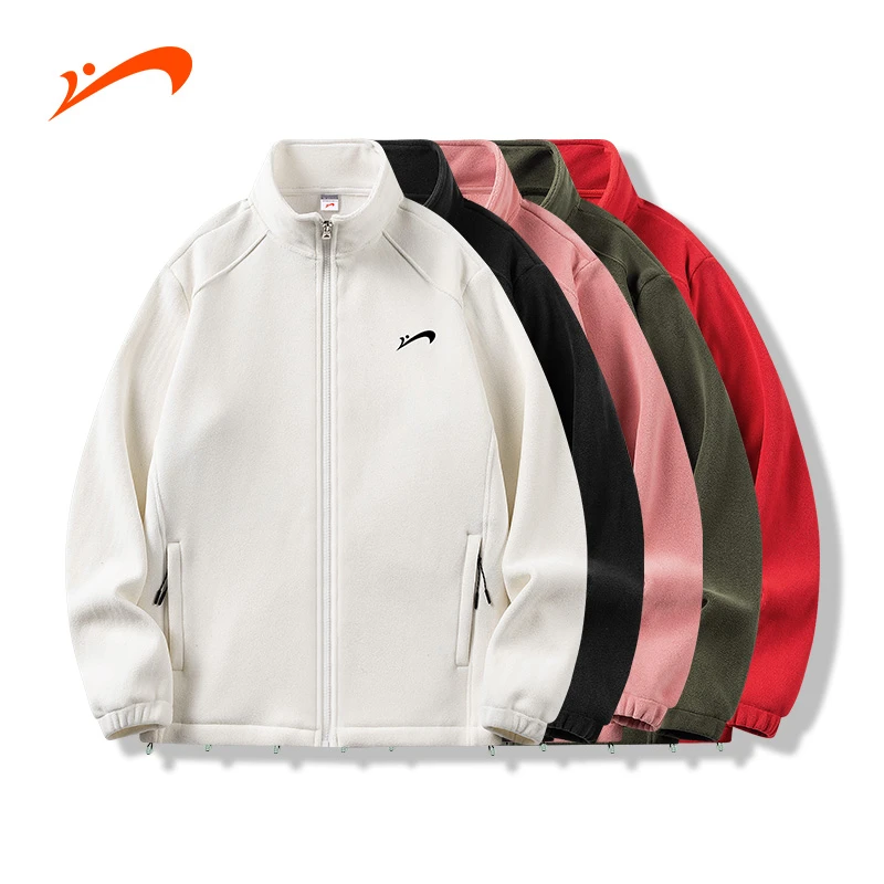 贵人鸟奥粒绒外套保暖秋冬立领运动男士情侣休闲加绒加厚跑步户外