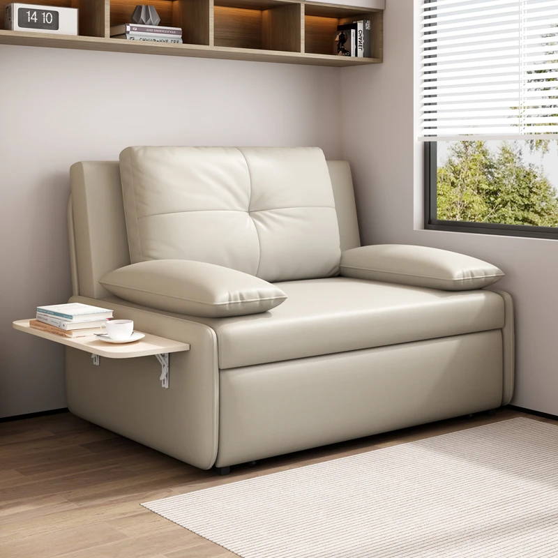 沙发床两用推拉家用单人双人简约储物小户型客厅多功能折叠一体床