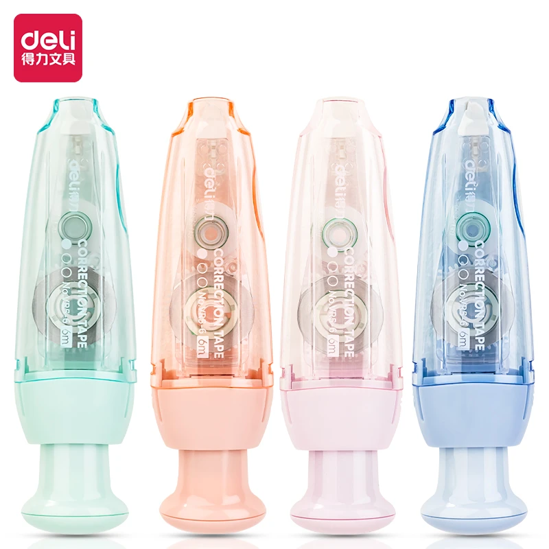Deli/得力VR5-6马卡龙按动笔型修正带5mm6m膜带 yy