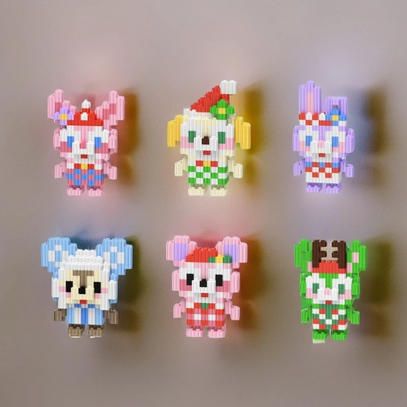 XRD【买一送一】冬日小可爱套装小熊组合积木益智拼装玩具女生礼物