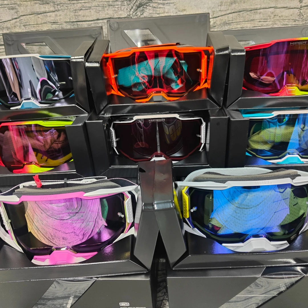 百分百ARMEGA大视角快拆镀膜越野摩托DH速降头盔100% 风镜护目镜