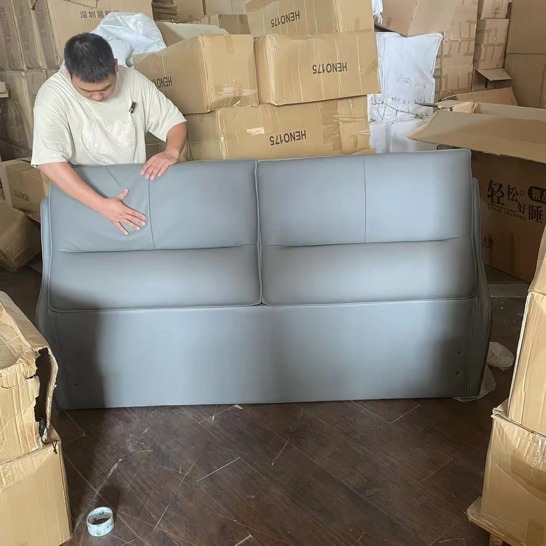 （1018色）6603床#接触面真皮【不包安装】库存尾货（七楼1）
