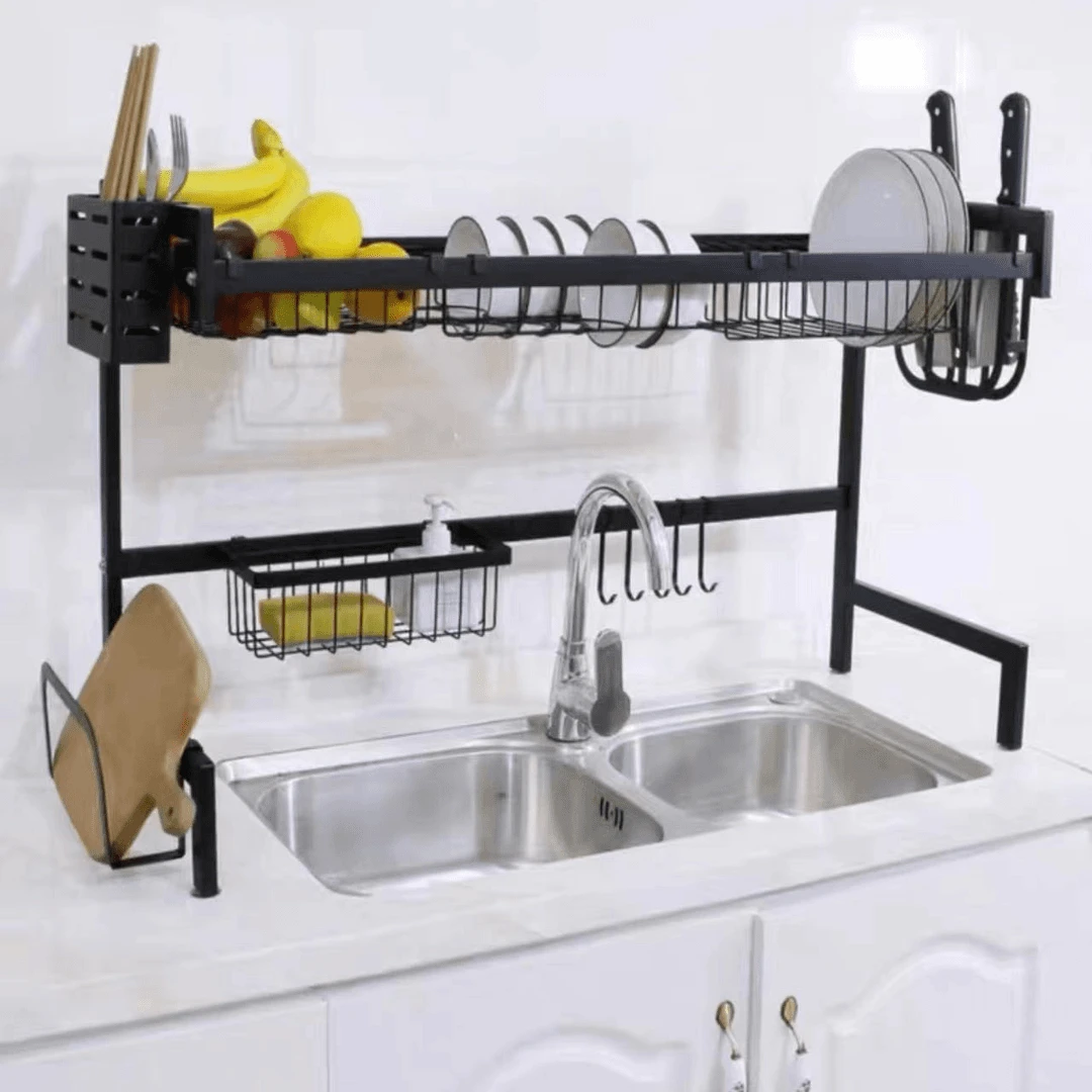 AZT03-7501CSBK-E水槽置物架03款75*28*55CM库存尾货（铁1）